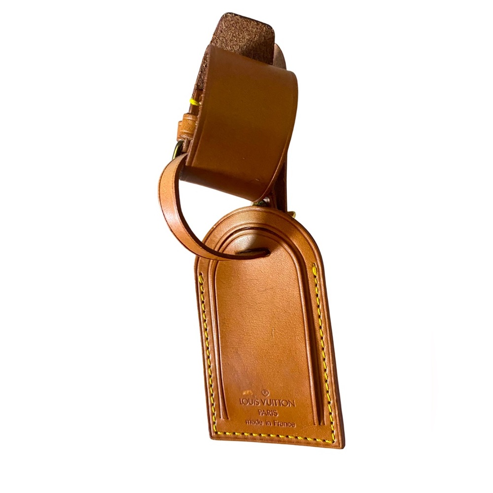 Large Louis Vuitton Luggage Tag and Poignette (BT1)